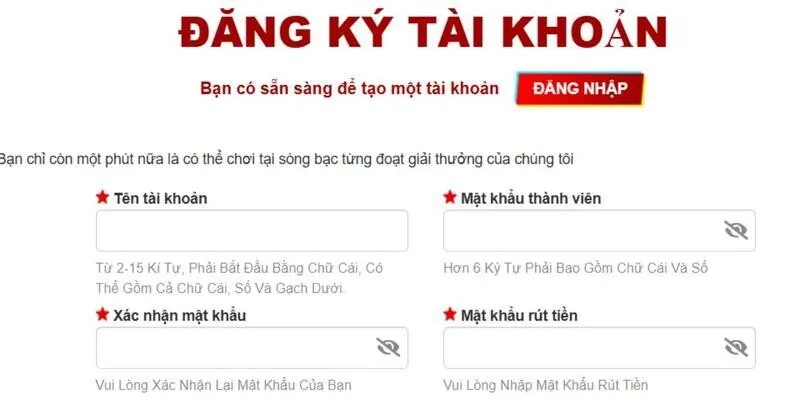Những vấn đề nên đề phòng tránh tạo tài khoản thất bại