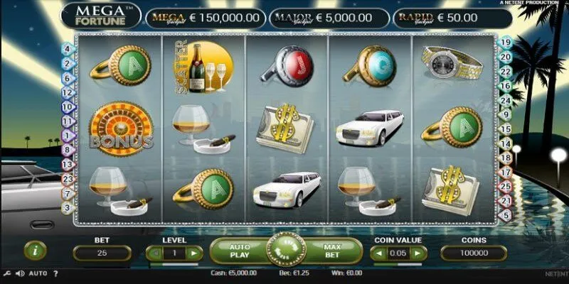 Tìm hiểu về game nổ hũ Mega Fortune hấp dẫn